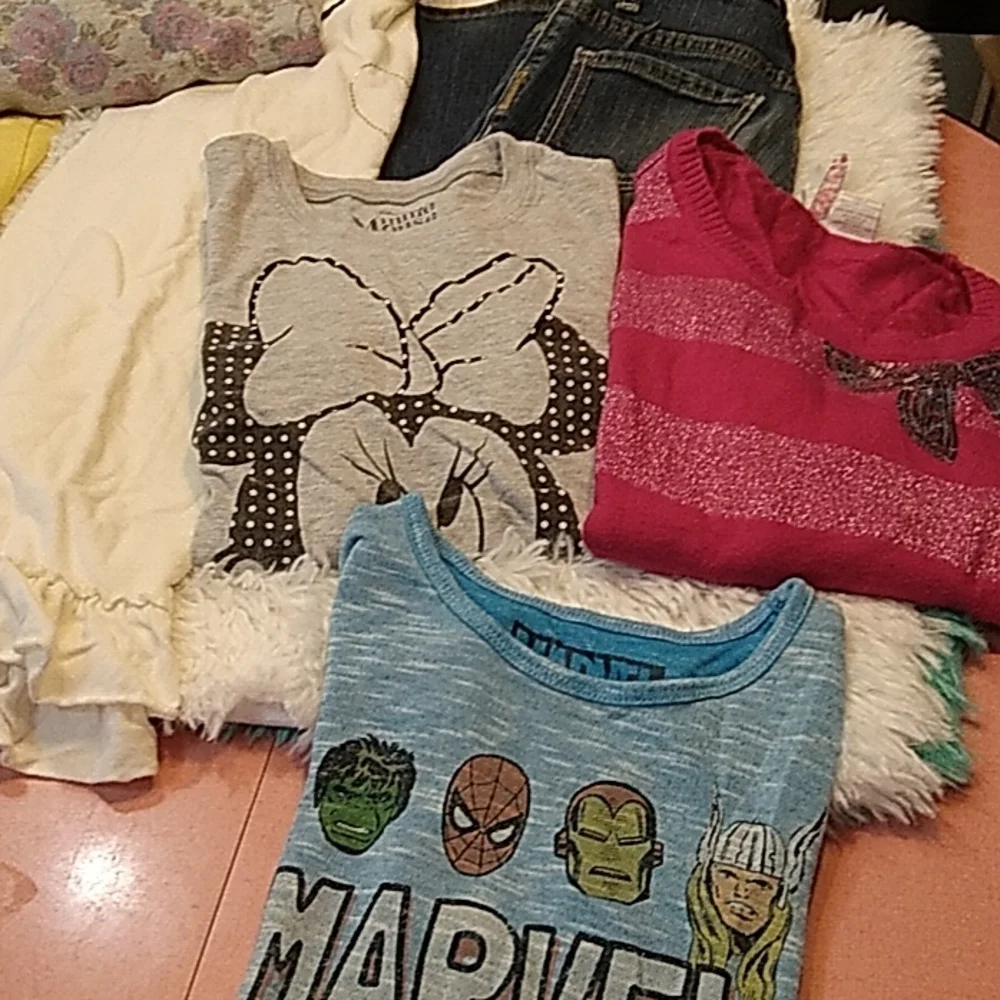 Girls Size 10-12 clothes lot of 10, Bobbie Brooks, Harry Potter, Arizona Jeans